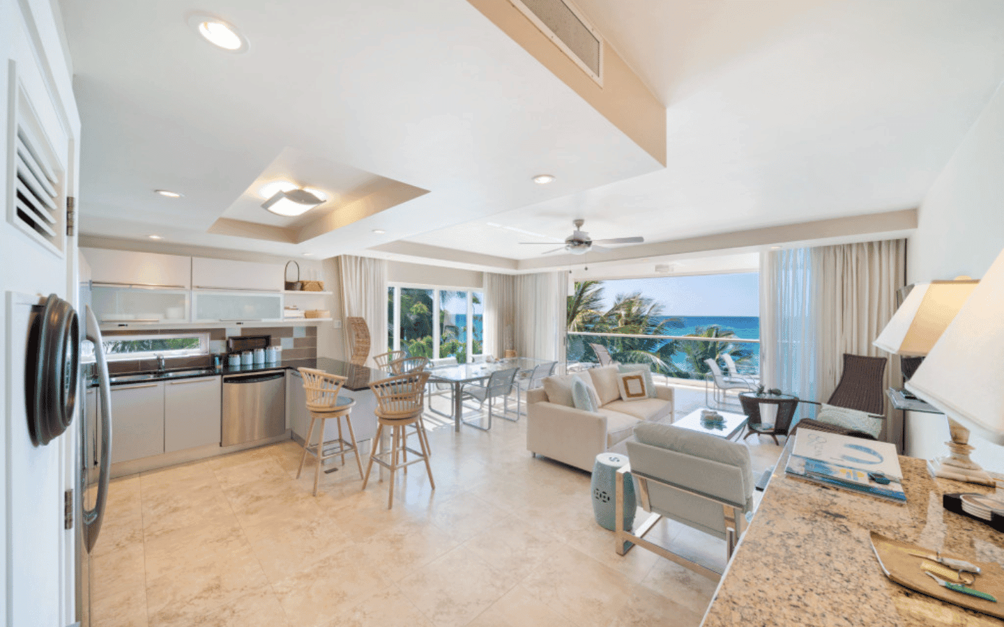 beachfront ocean condo for sale on south coast barbados luxury beach sea